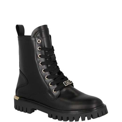 Workery damskie Tommy Hilfiger casual ze skóry wiązane 