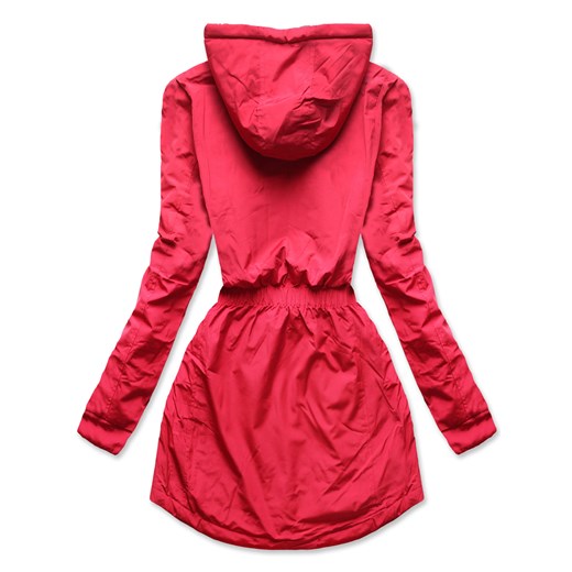 Czerwona dwustronna kurtka parka płaszczyk pepitka Dramond M wyprzedaż dramond.pl