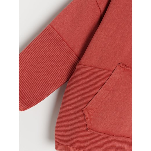 Reserved - Bawełniana bluza z aplikacją - Czerwony Reserved 80 Reserved