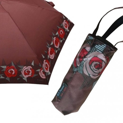 Róże brąz mini parasolka składana DM405 Parasol  Parasole MiaDora.pl