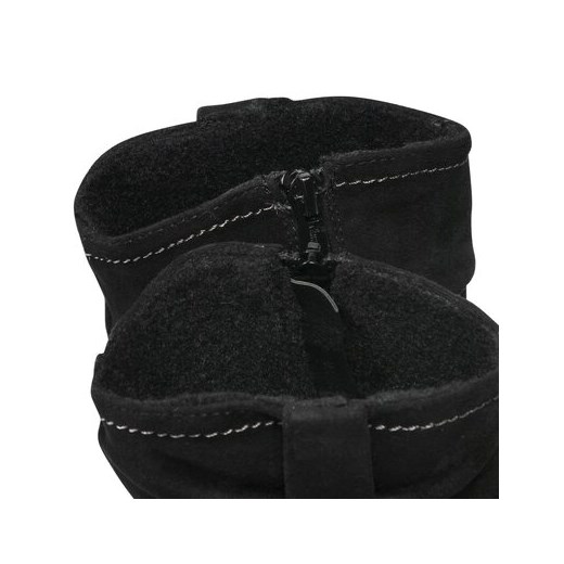 Botki Clara Barson casualowe czarne jesienne 