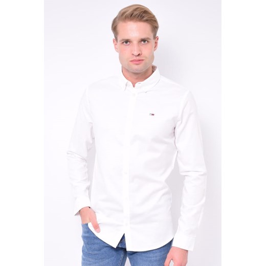 BIAŁA KOSZULA MĘSKA TOMMY JEANS DM0DM06562 BIAŁA OXFORD (XXL) Tommy Hilfiger XXL Royal Shop okazja