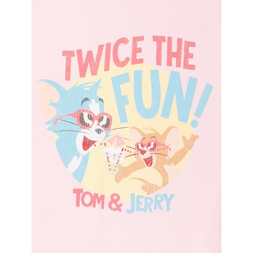 Reserved - T-shirt Tom & Jerry - Różowy Reserved 140 okazja Reserved