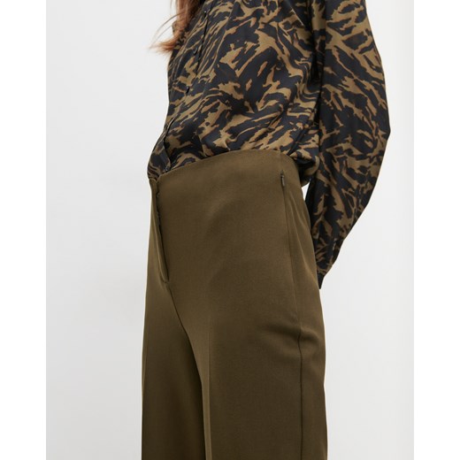 Reserved - Eleganckie spodnie w kolorze khaki - Khaki Reserved 36 promocyjna cena Reserved