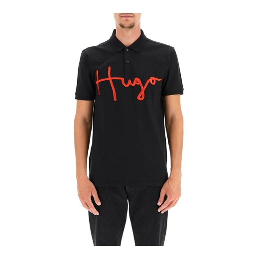 T-shirt męski Hugo Boss z napisami z krótkimi rękawami 