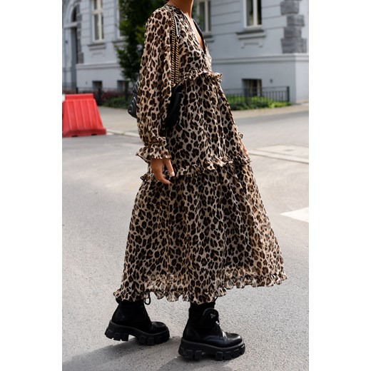 Sukienka Madelin Leopard Laurella XL LAURELLA