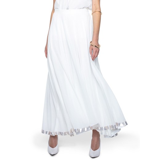 Zwiewna biała spódnica AK Etno 7 34 promocyjna cena Eye For Fashion