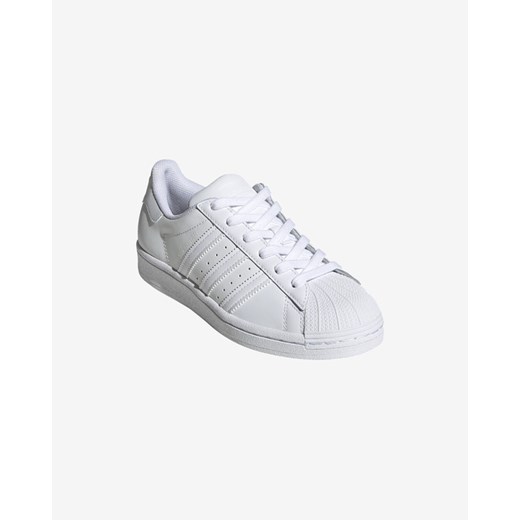 Buty sportowe dziecięce białe Adidas Originals wiązane skórzane letnie 