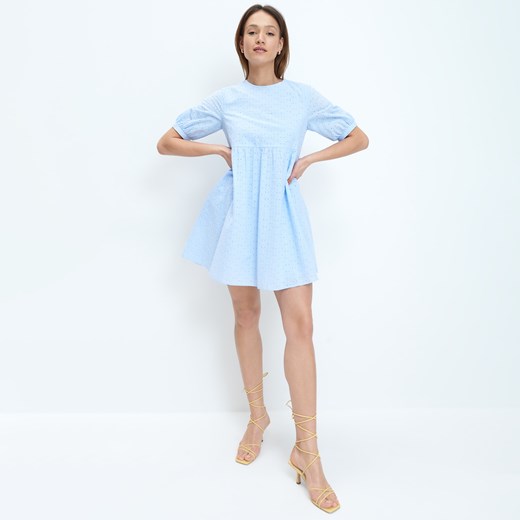 Mohito - Sukienka babydoll - Niebieski Mohito 40 Mohito okazyjna cena