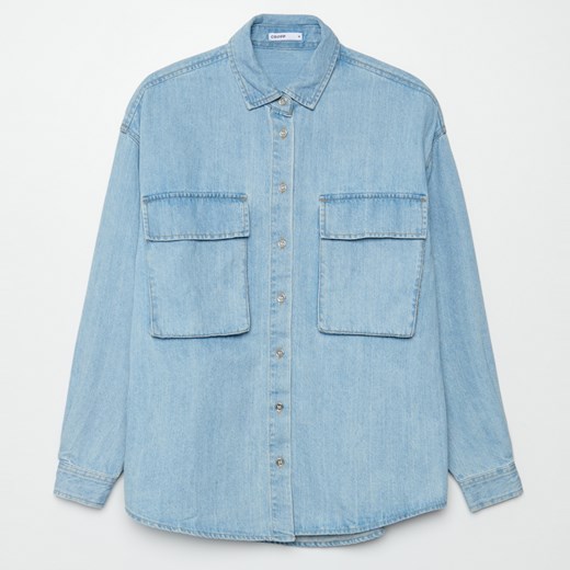 Cropp - Jeansowa koszula - Niebieski Cropp S okazyjna cena Cropp