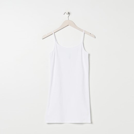 Sinsay - Koszulka na ramiączkach - Biały Sinsay XL okazyjna cena Sinsay