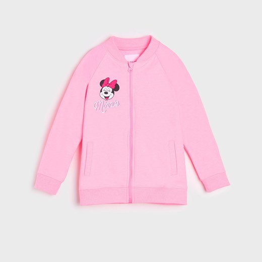 Sinsay - Bluza bomberka Myszka Minnie - Różowy Sinsay 128 Sinsay