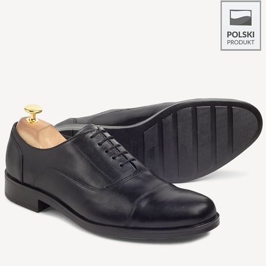 Skórzane męskie buty wizytowe Roman czarne?p=new28102021 Brilu 40 okazja brilu.pl