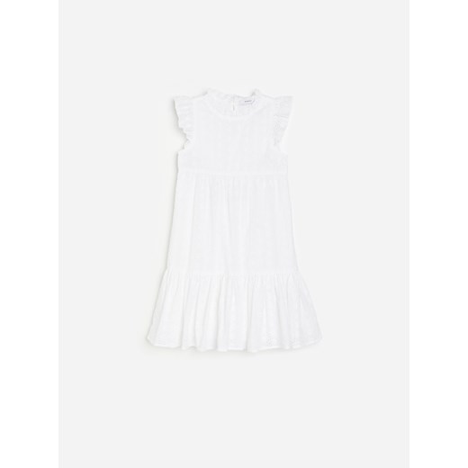 Reserved - Sukienka z haftem angielskim - Biały Reserved 116 Reserved
