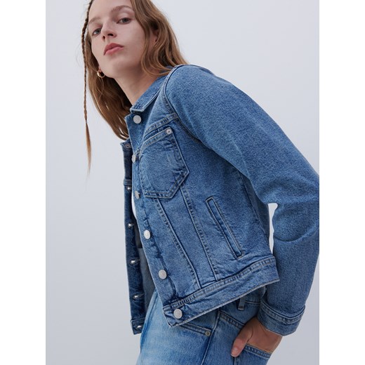 Reserved - Kurtka jeansowa oversize - Niebieski Reserved 42 Reserved