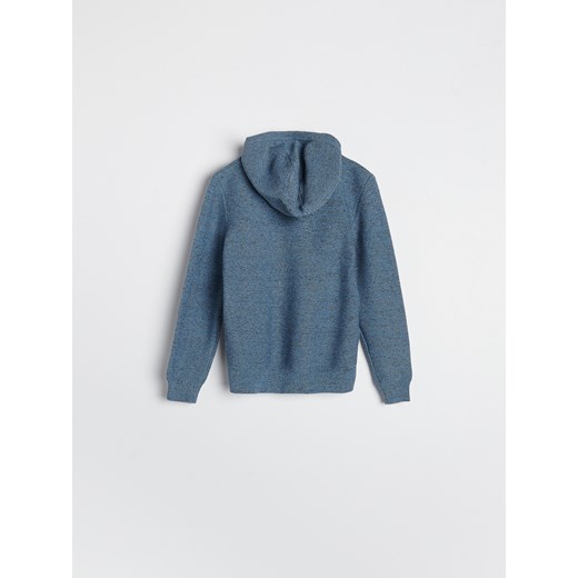 Reserved - Melanżowy sweter z kapturem - Niebieski Reserved 128 Reserved