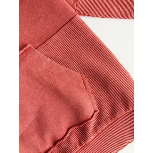 Reserved - Bawełniana bluza z nadrukiem - Czerwony Reserved 164 Reserved