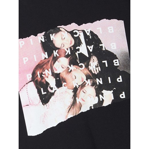 Reserved - T-shirt Blackpink - Czarny Reserved 110 Reserved