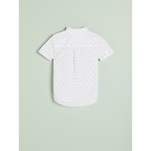Reserved - Koszula z mikroprintem - Biały Reserved 110 Reserved