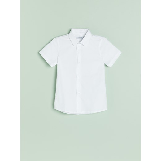 Reserved - Elegancka koszula slim fit - Biały Reserved 152 Reserved