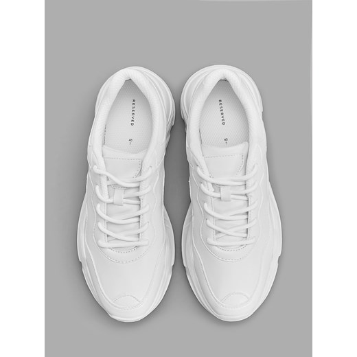 Reserved - Sneakersy na grubej podeszwie - Biały Reserved 38 Reserved