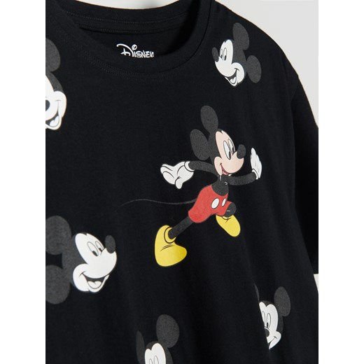 Reserved - T-shirt Mickey Mouse - Czarny Reserved 164 Reserved