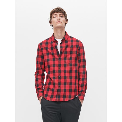 Reserved - Koszula w kratę - Czerwony Reserved S Reserved