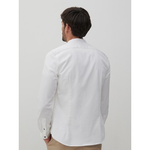 Reserved - Bawełniana koszula super slim fit - Biały Reserved S Reserved