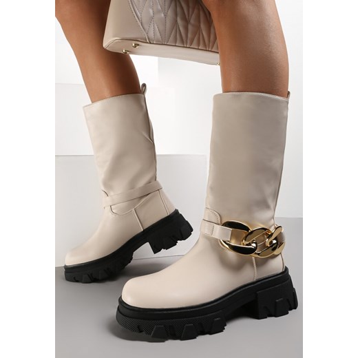 Workery damskie Renee na platformie bez zapięcia