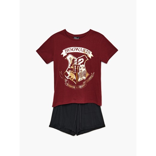Cropp - Dwuczęściowa piżama Harry Potter - Bordowy Cropp M Cropp