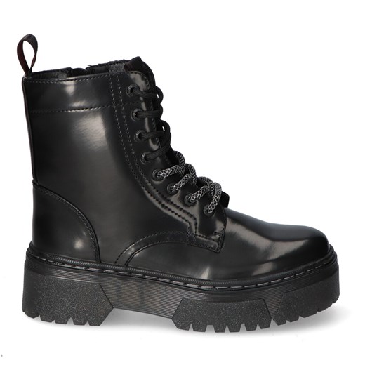 Botki Damskie Wrangler Na koturnie Czarne Wrangler WL12581A_062Black 1 Wrangler Arturo-obuwie