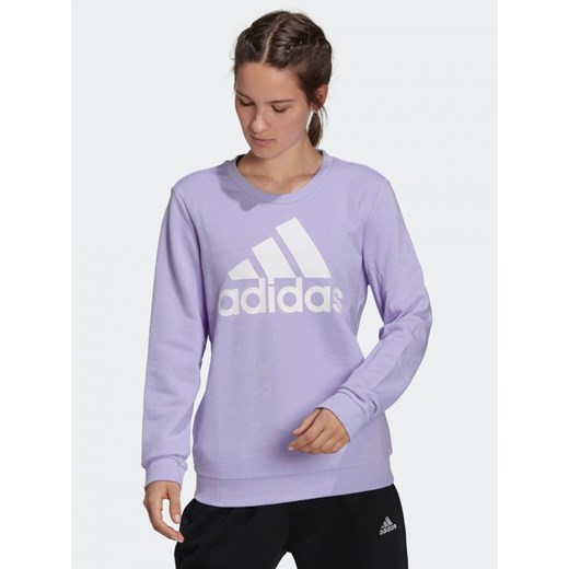 Bluza Damska Adidas Essentials Wkładana Duże Logo Pastelowy Fiolet XS darcet