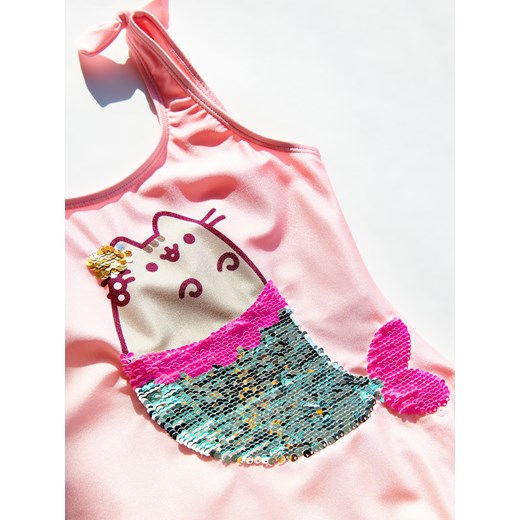 Reserved - Jednoczęściowy strój kąpielowy Pusheen - Różowy Reserved 158/164 okazja Reserved