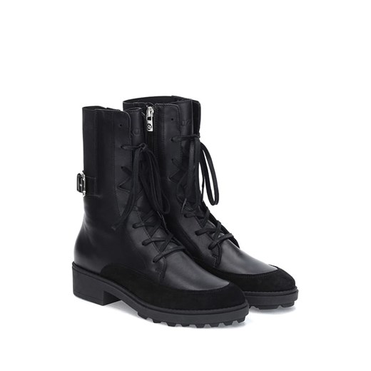 Skórzane trzewiki w kolorze czarnym Kazar 40 okazyjna cena Limango Polska