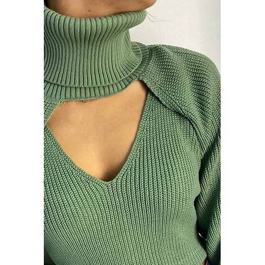 Sweter damski CATIMA GREEN uniwersalny wyprzedaż Ivet Shop
