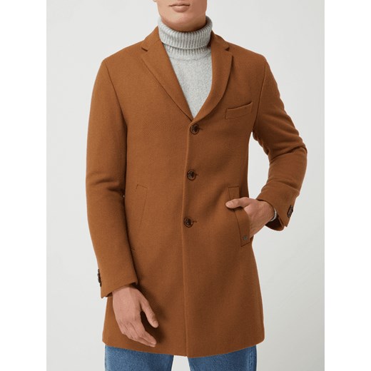 Krótki płaszcz z dodatkiem żywej wełny model ‘Malcot’ Cg - Club Of Gents 52 Peek&Cloppenburg 