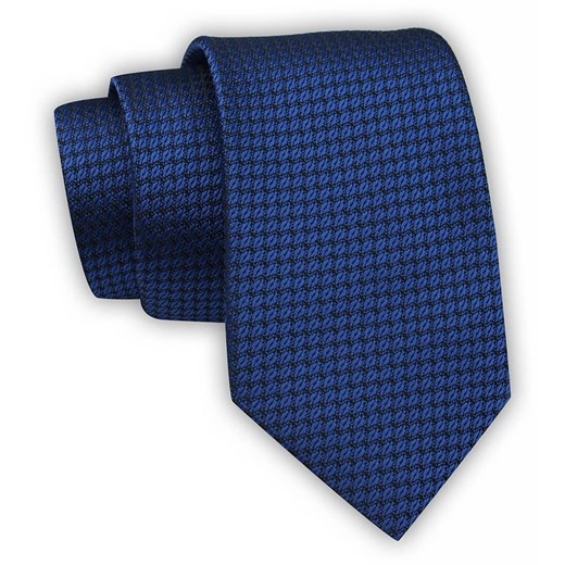 Krawat Alties (7 cm) - Ciemnoniebieski w Drobny Wzór KRALTS0600 Alties JegoSzafa.pl