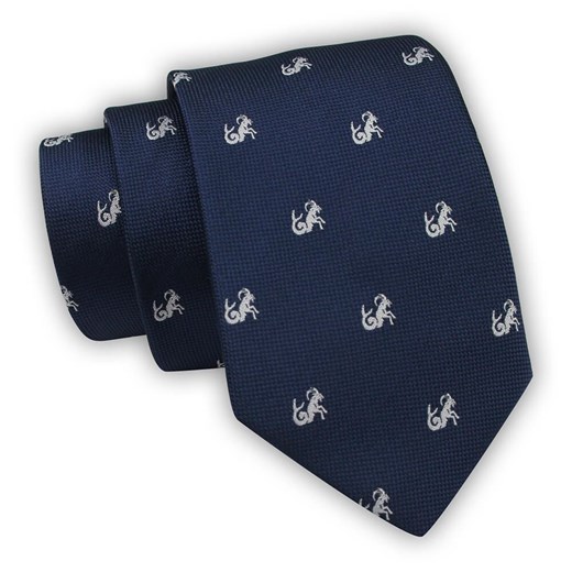 Krawat Alties (7 cm) - Znaki Zodiaku: KOZIOROŻEC KRALTS0539 ze sklepu JegoSzafa.pl w kategorii Krawaty - zdjęcie 123136738