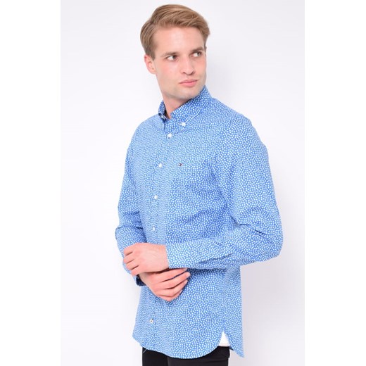 Koszula męska  Tommy Hilfiger MW0MW06963 niebieska Tommy Hilfiger XL Royal Shop promocyjna cena