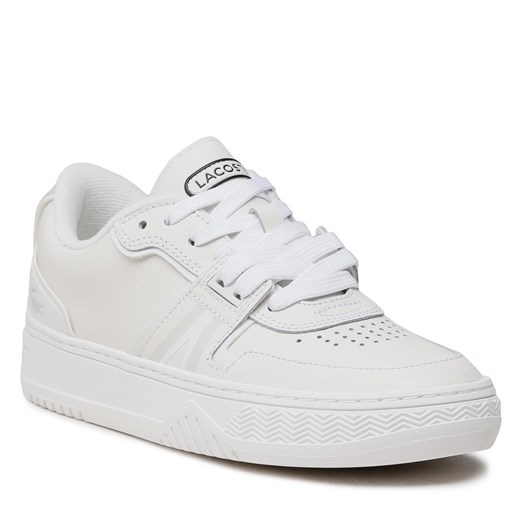 Buty sportowe damskie białe Lacoste sneakersy na platformie sznurowane 