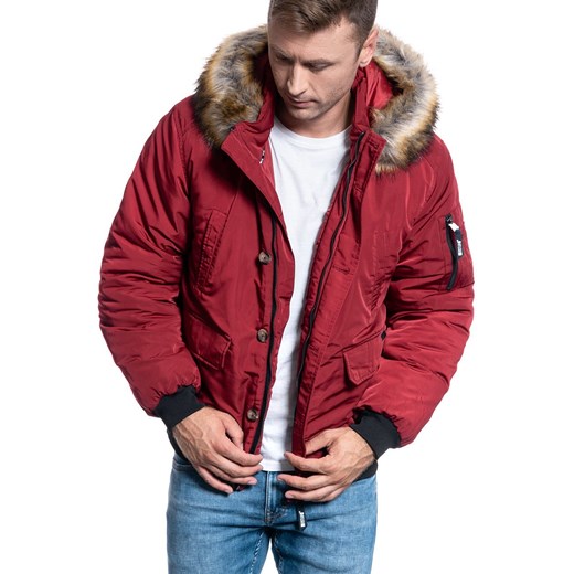 MĘSKA KURTKA ZIMOWA MUSTANG Daniel H Nylon RHUBARB 1008245 7194 Mustang L promocja YouNeedit.pl