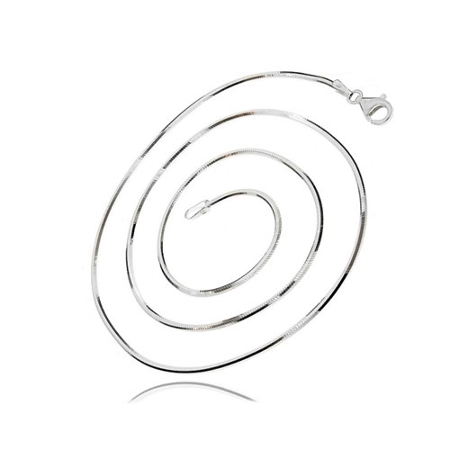 Gruby srebrny łańcuszek żmijka snake o przekroju ośmiokątnym 45 cm srebro 925 SNAKE_8L040 Valerio.pl