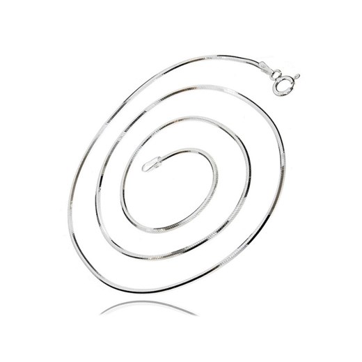 Gruby srebrny łańcuszek linka żmijka snake o przekroju ośmiokątnym 55 cm srebro 925 SNAKE_8L035 Valerio.pl