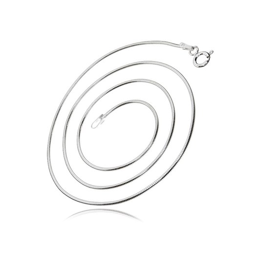 Srebrny łańcuszek linka żmijka snake 55 cm o okrągłym przekroju srebro 925 LIN_C020 Valerio.pl