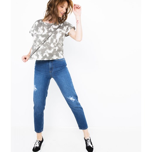 CAMAIEU niebieski mom fit dżinsy - XS Camaieu XXL Differenta.pl