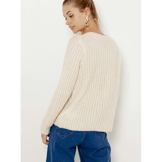 Sweter damski Camaieu z okrągłym dekoltem