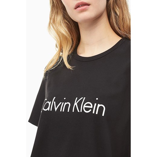 Calvin Klein czarna koszulka damska S/S Crew Neck - XS Calvin Klein XS Differenta.pl