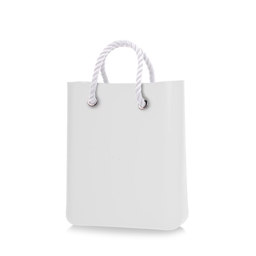 O bag biała torebka O Chic White z krótkimi białymi linami O Bag Differenta.pl