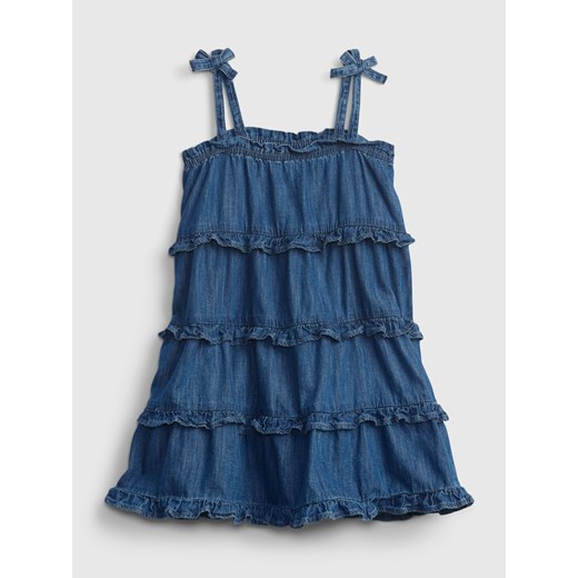 Sukienka niemowlęca dżinsowa wielowarstwowa sukienka Niebieska - 12-18M Gap 3YRS promocja Differenta.pl