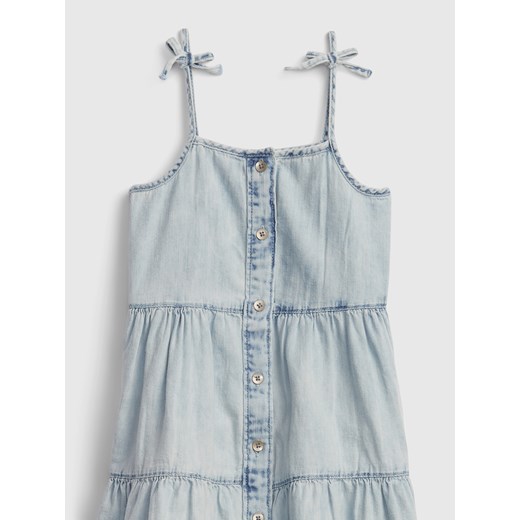 Sukienka niemowlęca jeansowa sukienka warstwowa z kwasem Niebieska - 12-18M Gap 2YRS promocja Differenta.pl